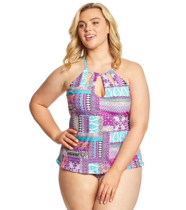 Raisins Curve Plus Size Sweet Surrender Rosalie Tankini Top Supply