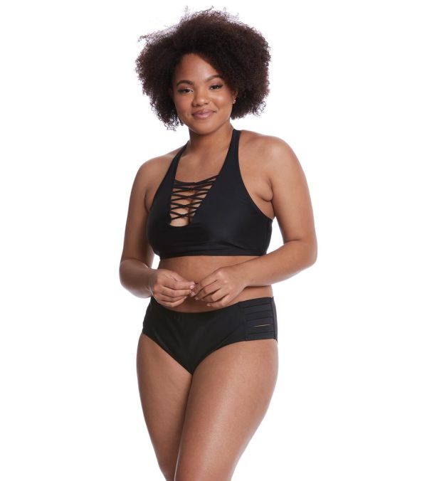 Skye Plus Size Solid Kira Bikini Bottom Online Sale - Image 4