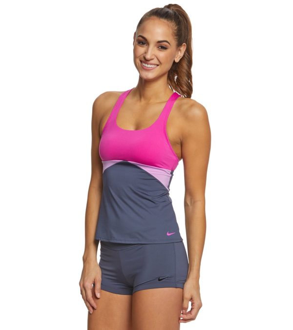Nike Women s Prism Crossback Tankini Top Sale - Image 2