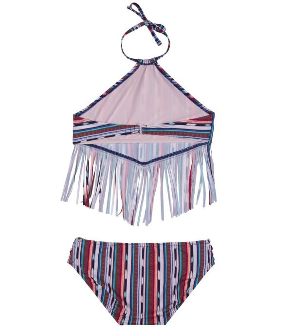 Gossip Girls  Desert Stripe Tankini Set (Big Kid) Discount - Image 2