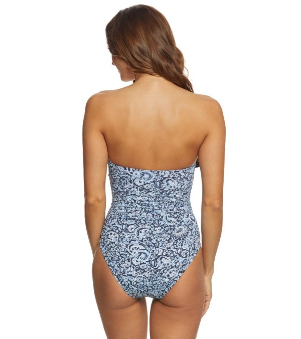 Polo Ralph Lauren Seaside Floral Bandeau One Piece Swimsuit Supply - Image 3