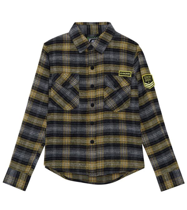 Grom Boys  Major Flannel Long Sleeve Shirt (Big Kid) Supply
