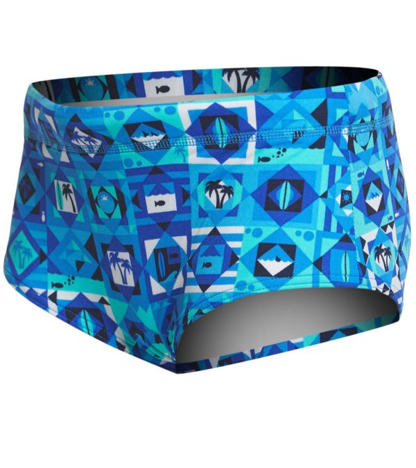 Funky Trunks Boys  Strike It Lucky Square Leg Swimsuit For Discount