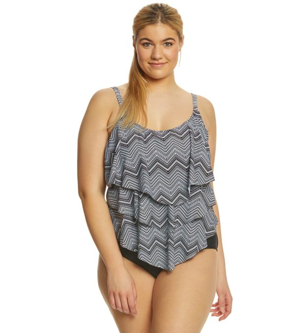Ceeb Plus Size Tribal Affair One Piece Swimsuit For Discount