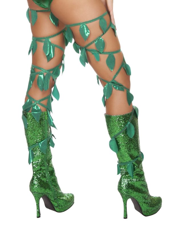 Roma Green Leaf Thigh Wraps  - Costume Accessory Online now